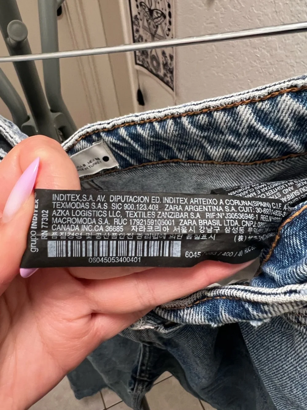 Zara high waisted wide leg jeans